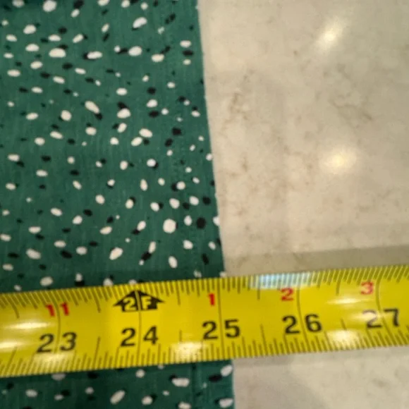 J. Jill Green Long Sleeve Smocked Top with Buttoned Collar - Picture 8 of 8